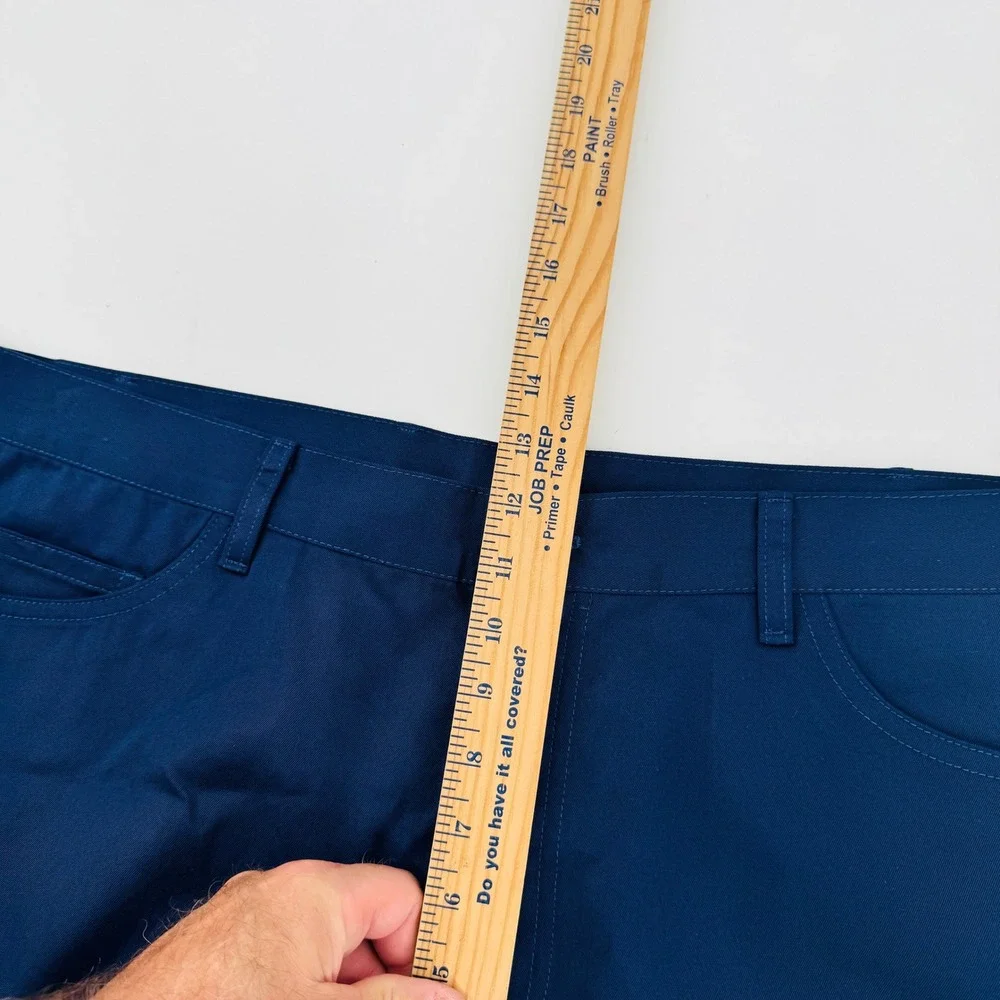 League of Rebels Golf Pants Mens‎ 44x30 Blue Brisbane Moss Cotton Trousers